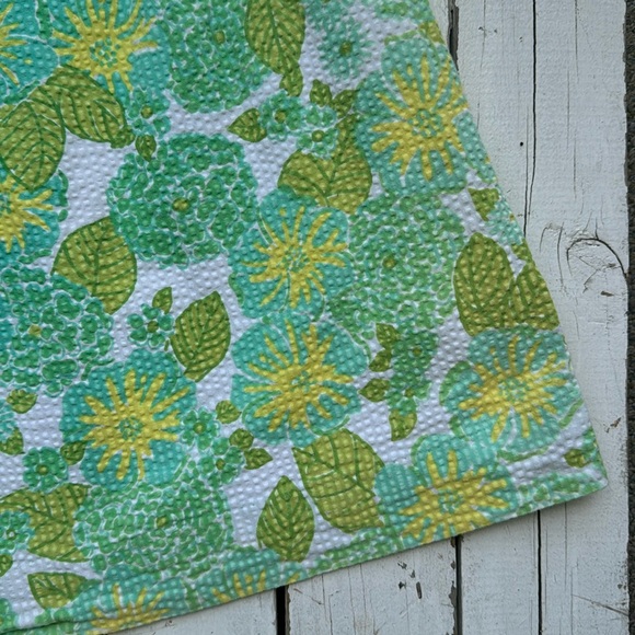 Vintage Lilly Pulitzer Seersucker Lilly Pad Dress - Picture 3 of 5